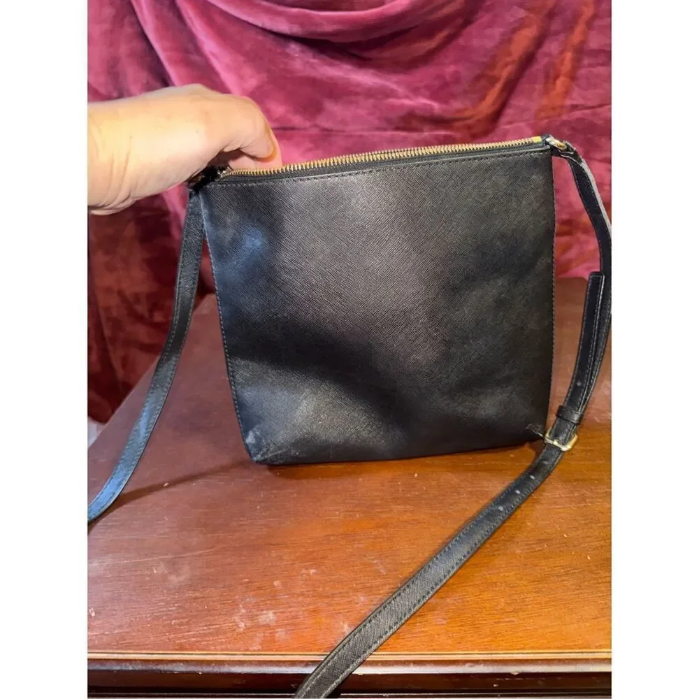Kate spade black leather crossbody